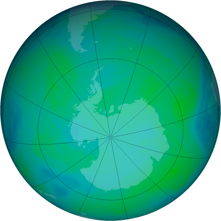 Ozone Map 2004-12-25